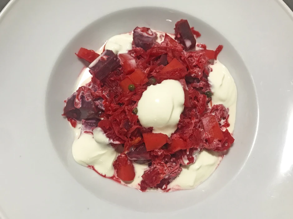 Sauerkrauteintopf mit roten R&uuml;ben