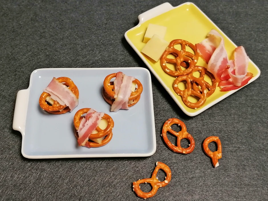 Snack-Brezeln mit Speck