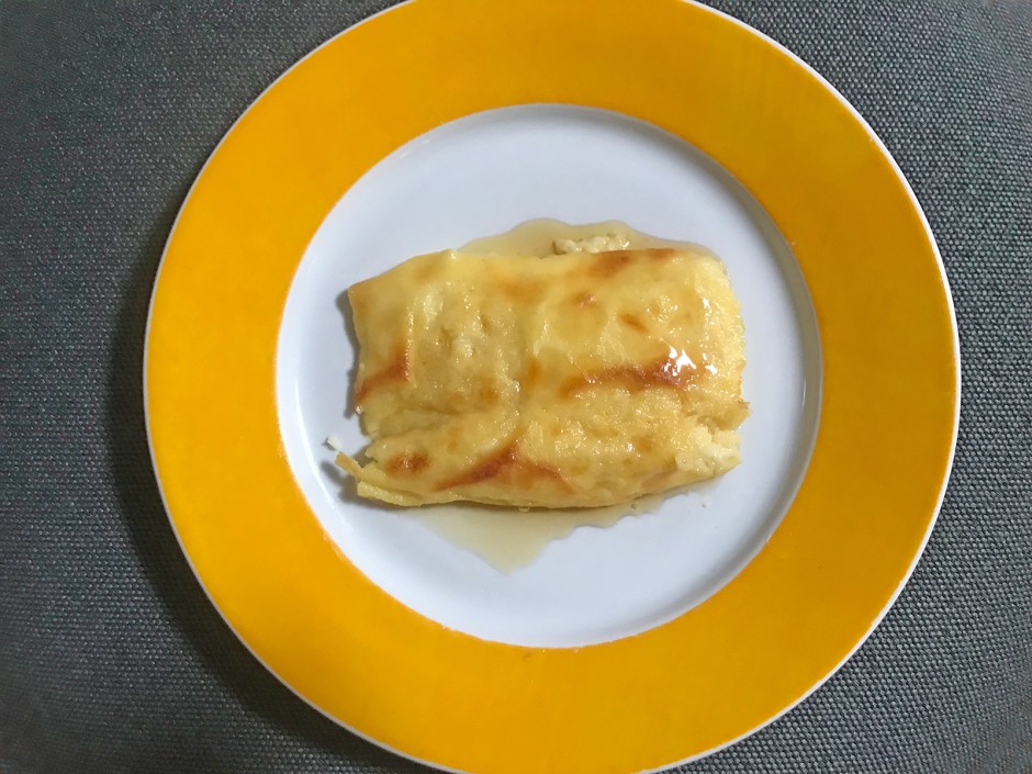 Maisbrei, gebacken