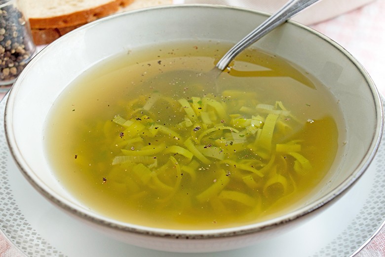 Mostsuppe mit Lauch