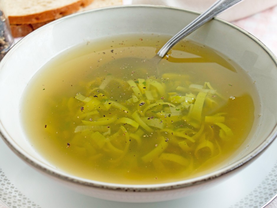 Mostsuppe mit Lauch