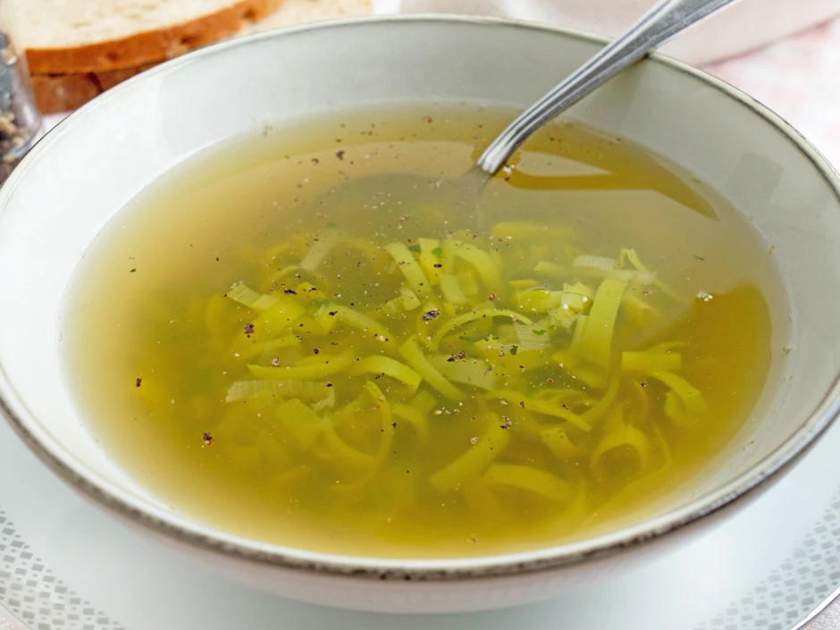 Mostsuppe mit Lauch