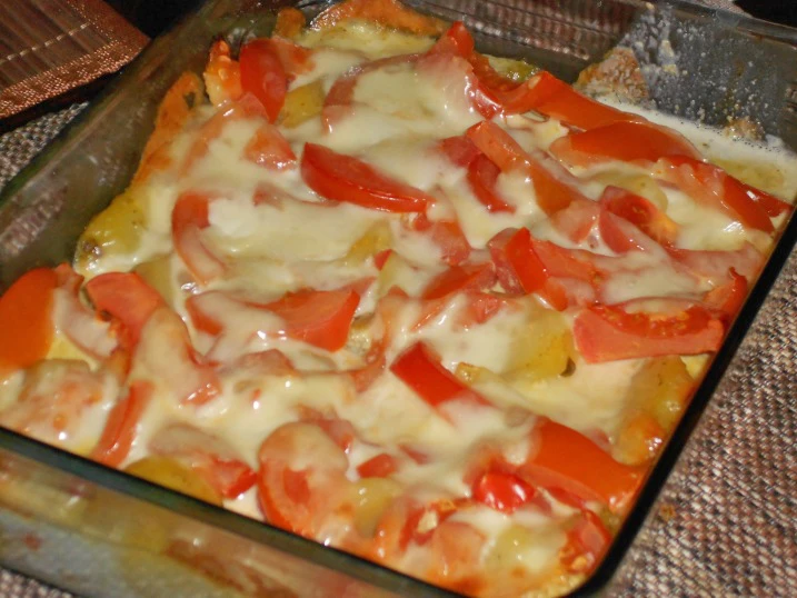 Kartoffelgratin Tomate Mozarella