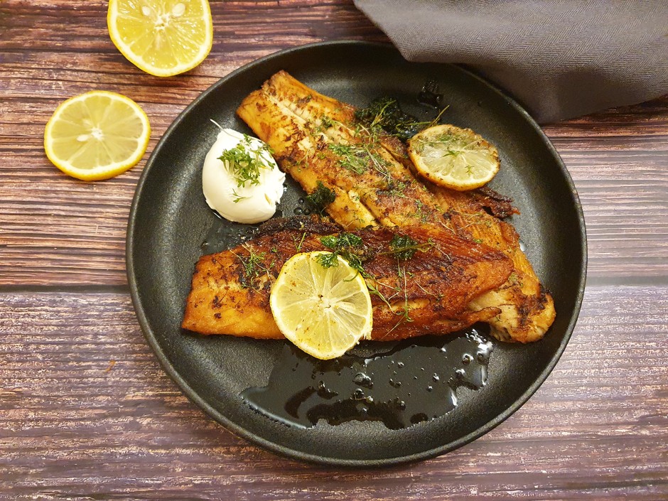 Saiblingsfilets mit Kresse