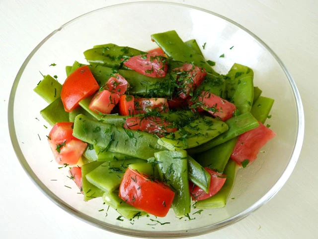 Bohnen-Tomaten-Salat
