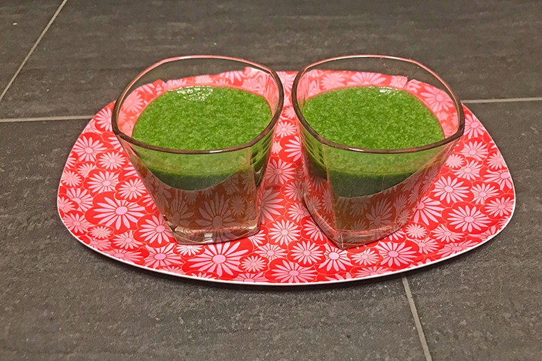 Grüner Smoothie, exotisch