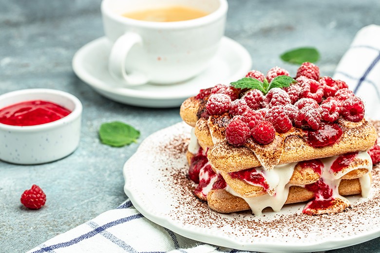 Eierlikör-Himbeer Tiramisu