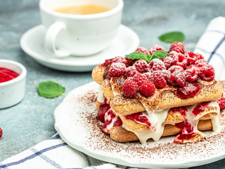 Eierlik&ouml;r-Himbeer Tiramisu