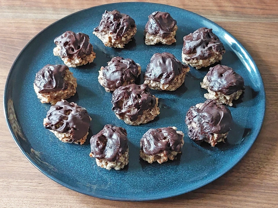 Haferflocken Bananen Häufchen