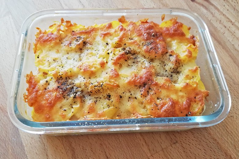 Kartoffelgratin mit Steinpilzen