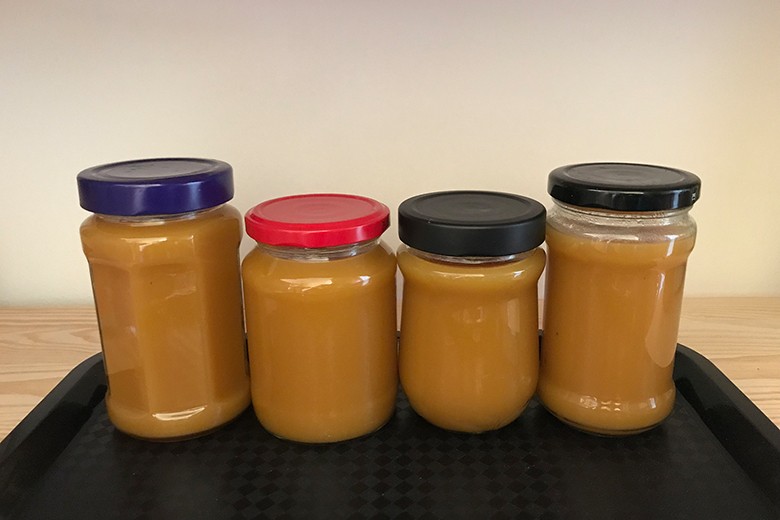 Apfel-Sanddorn-Mus