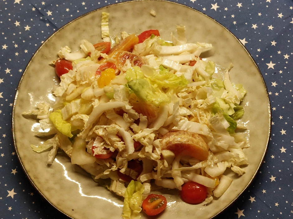 Chinakohl-Fenchel-Salat mit Mandarine