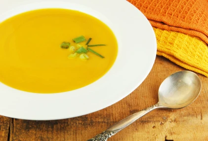 K&uuml;rbiscremesuppe aus dem Dampfgarer
