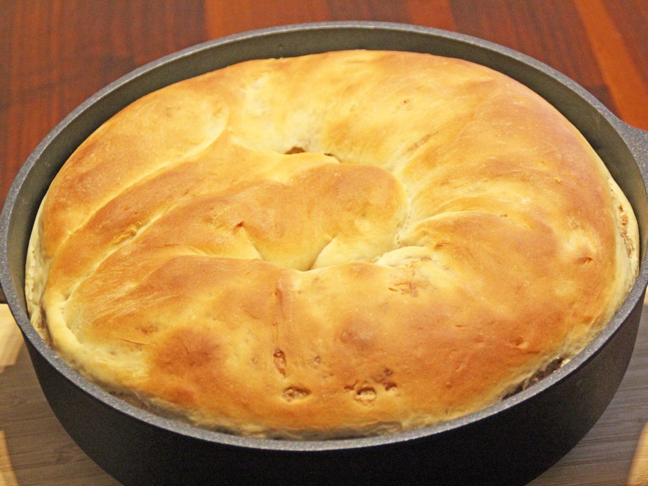 Nussstrudel aus der Pfanne