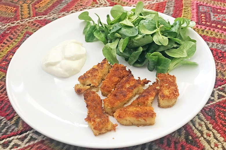 Seitan, paniert