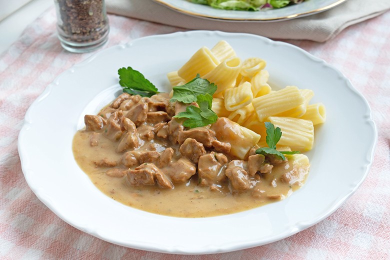 Zwiebel-Geschnetzeltes