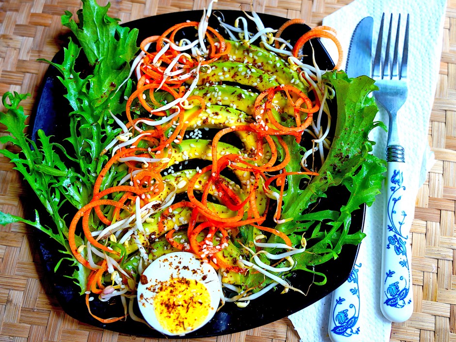 Avocadosalat alla Sanur Beach