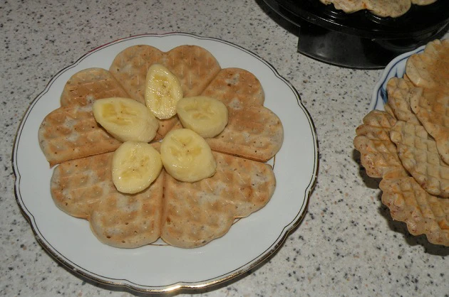 Bananen-Waffeln