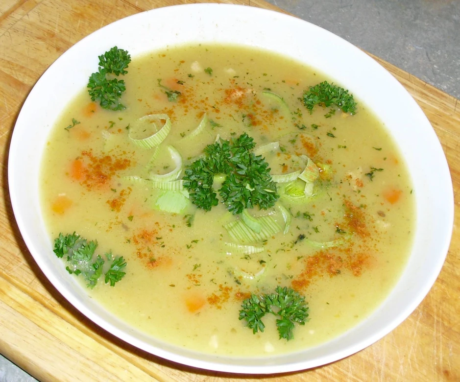 Kartoffelcremesuppe mit Ingwer