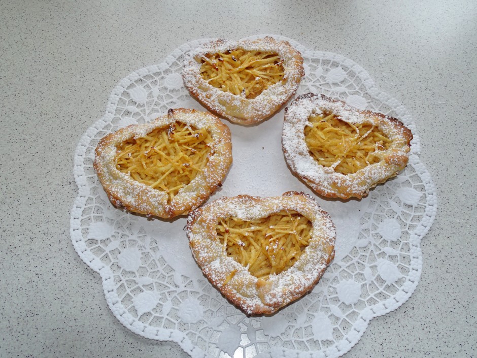 Apfelkuchenherzen