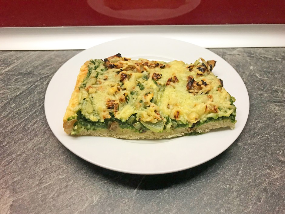 Grüne Pizza