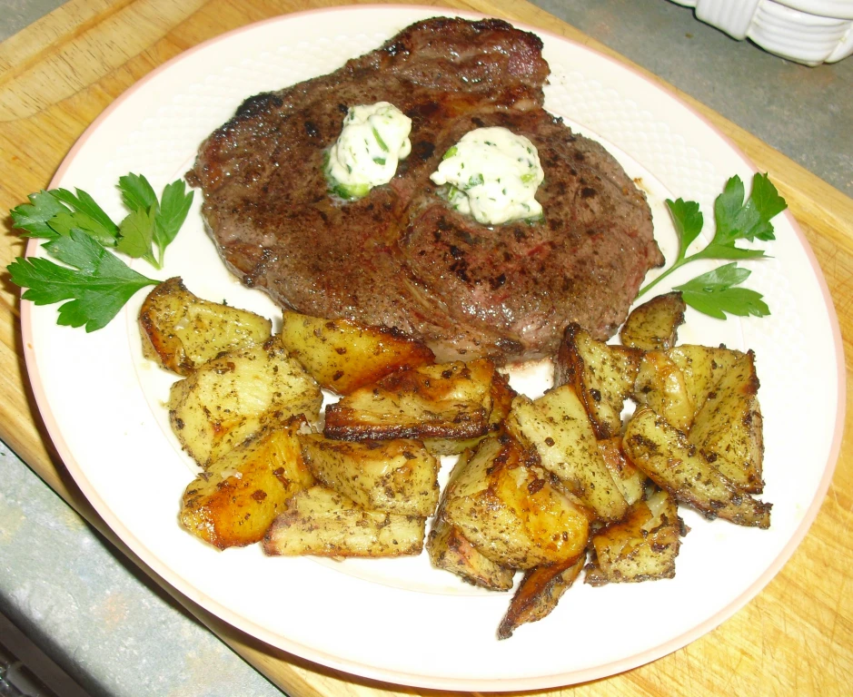 Rind mit Kartoffelröster
