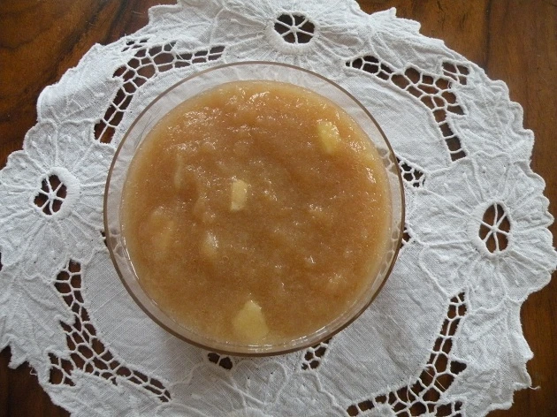 Apfel-Ingwer-Creme mit Stevia