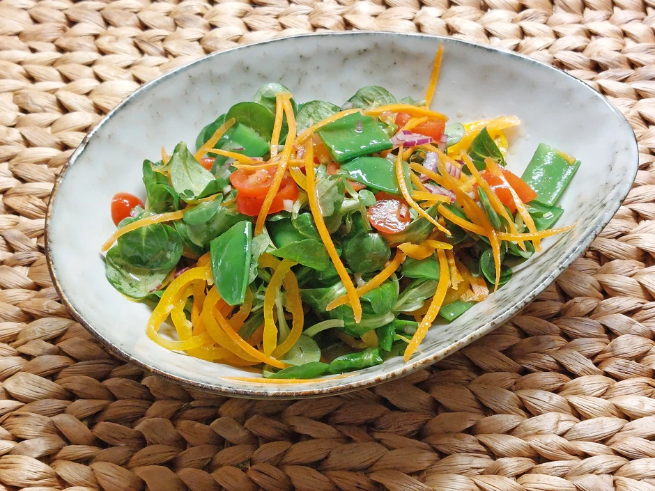 Vogerl-Zuckerschotensalat