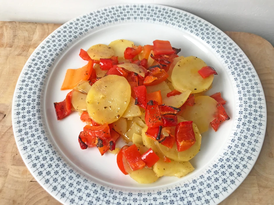 Paprika-Erdäpfel-Gratin