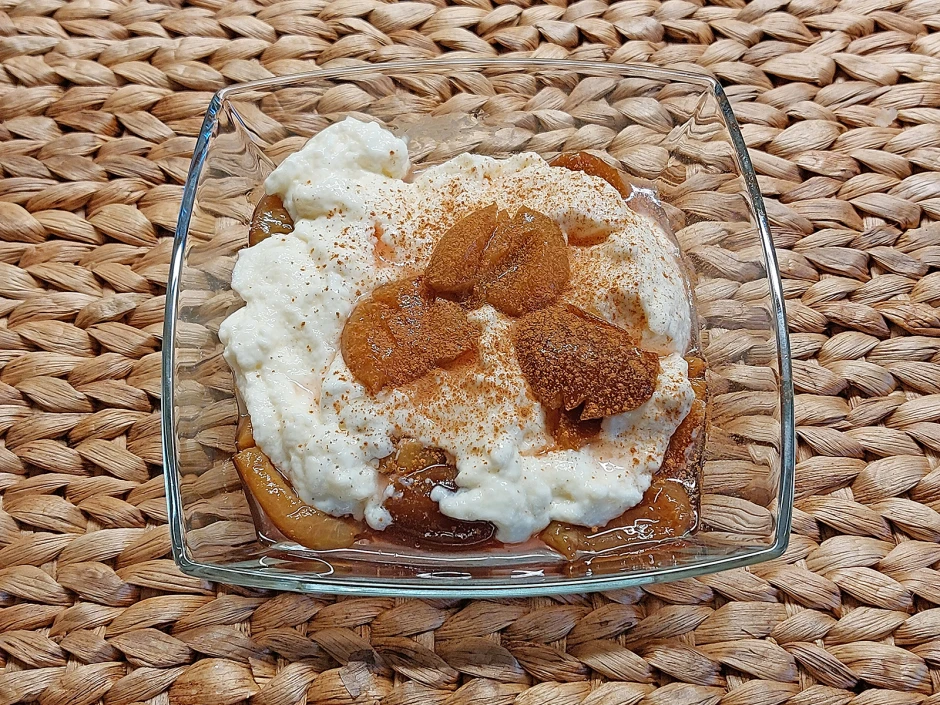 Grie&szlig;pudding mit Pflaumen
