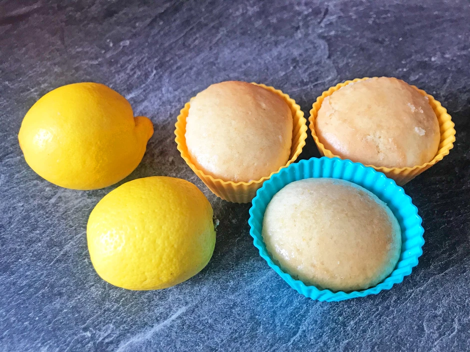 Dinkel-Zitronen-Muffins, vegan