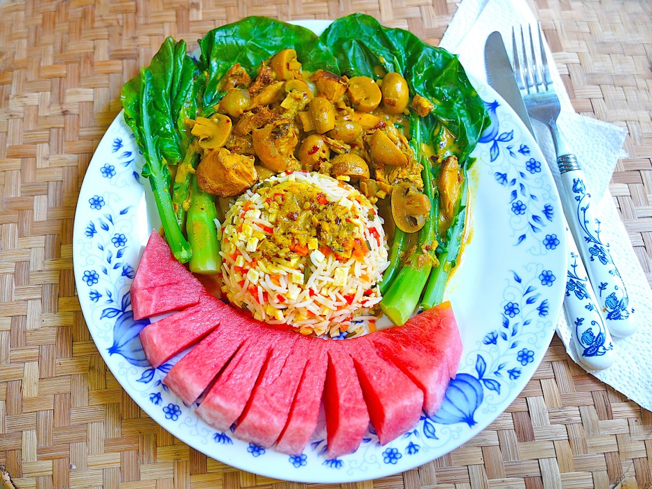 Hühnercurry mit Pilzen ala Coco Loco