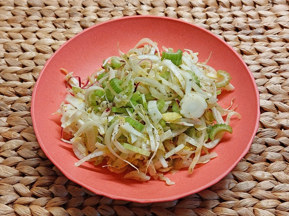 Stangensellerie-Fenchel-Salat