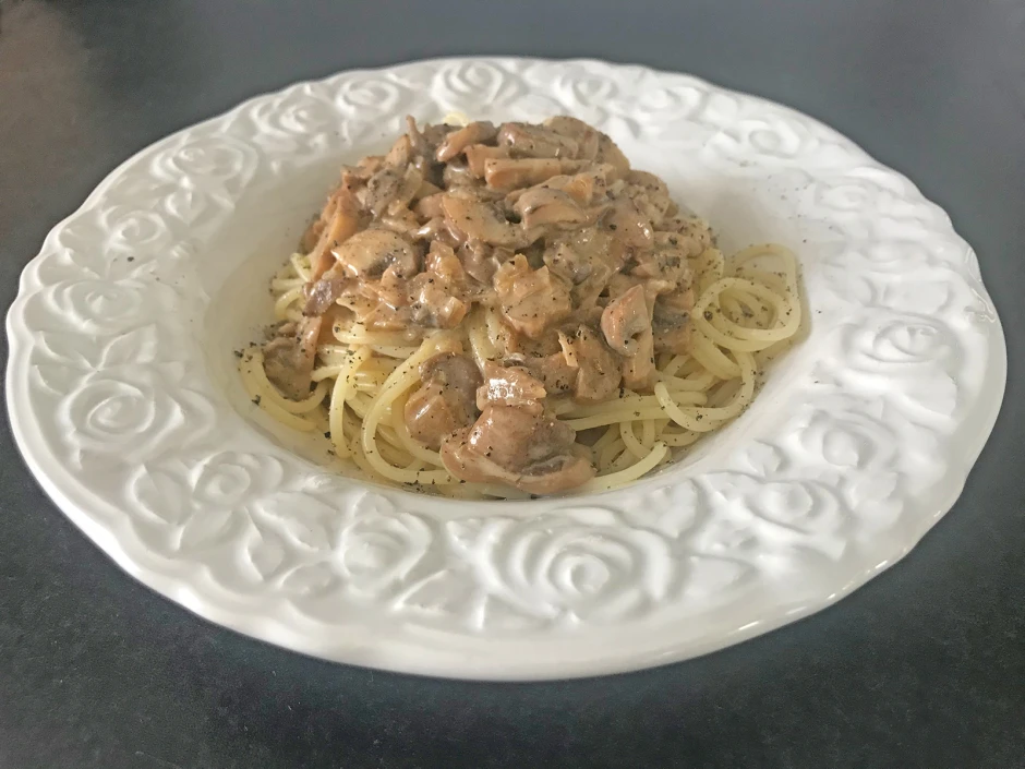 Champignon-Käse-Soße für Pasta