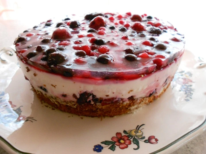 Waldbeerentorte mit Stevia