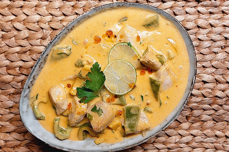 Thailändisches Putencurry