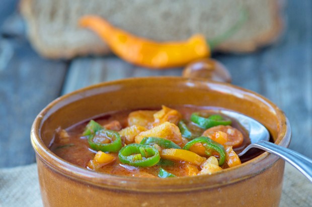 Scharfes Kartoffelgulasch