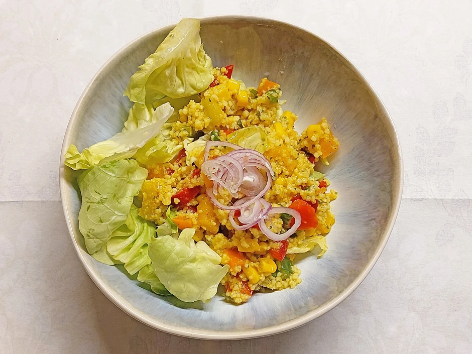 Bunter Bulgursalat