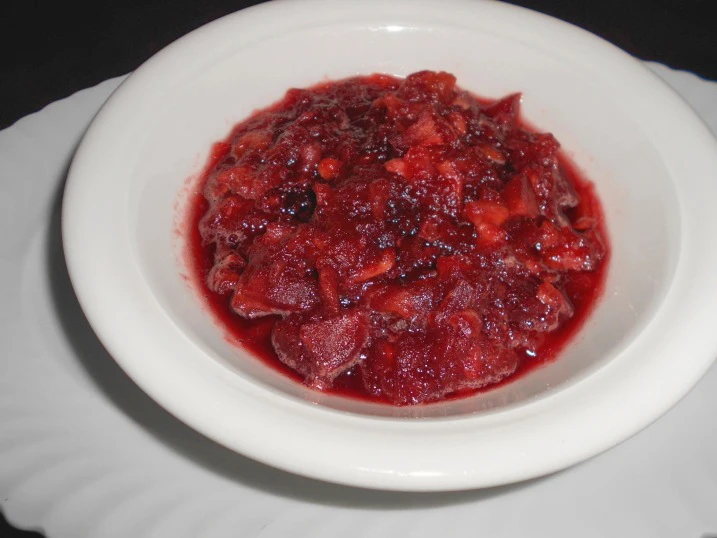Apfelmus mit Rotwein