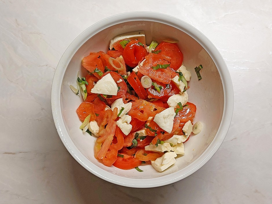 Bärlauch-Tomatensalat