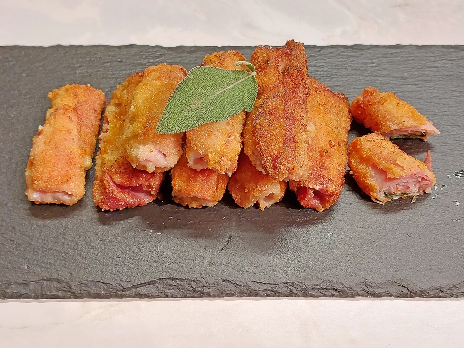 Panierte Mozzarella-Sticks