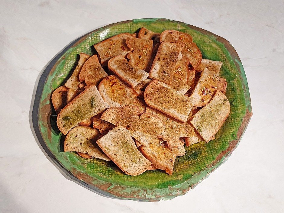 Herzhafte Brotchips