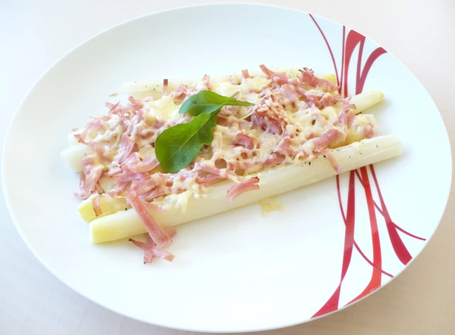 Überbackener Spargel