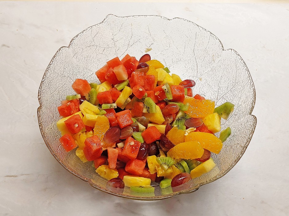 Ananas-Melonen-Salat