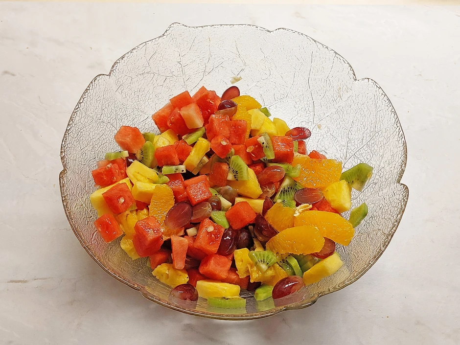 Ananas-Melonen-Salat