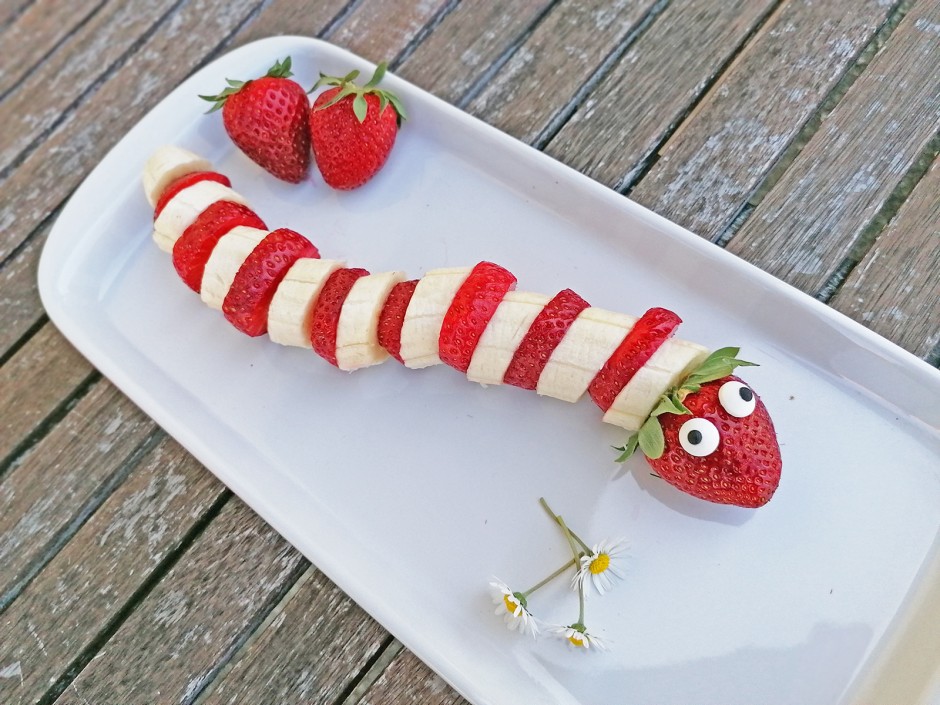 Erdbeer-Bananen-Wurm