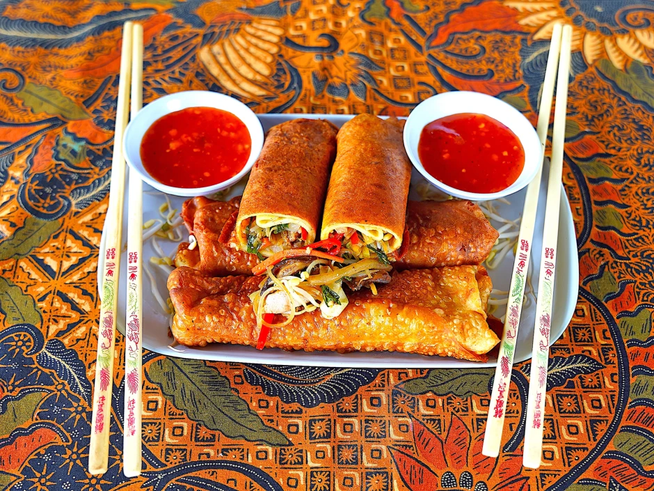 Balinesische Fr&uuml;hlingsrollen alla Legian Beach