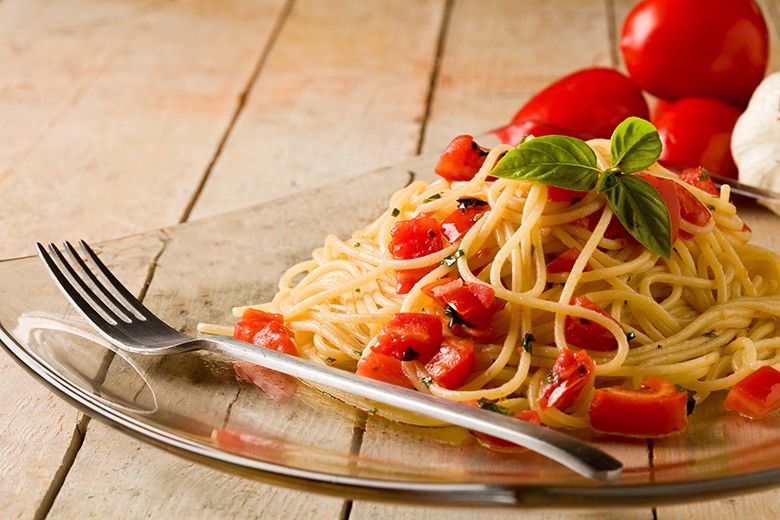 Spaghetti mit Knoblauch-Chili-Öl