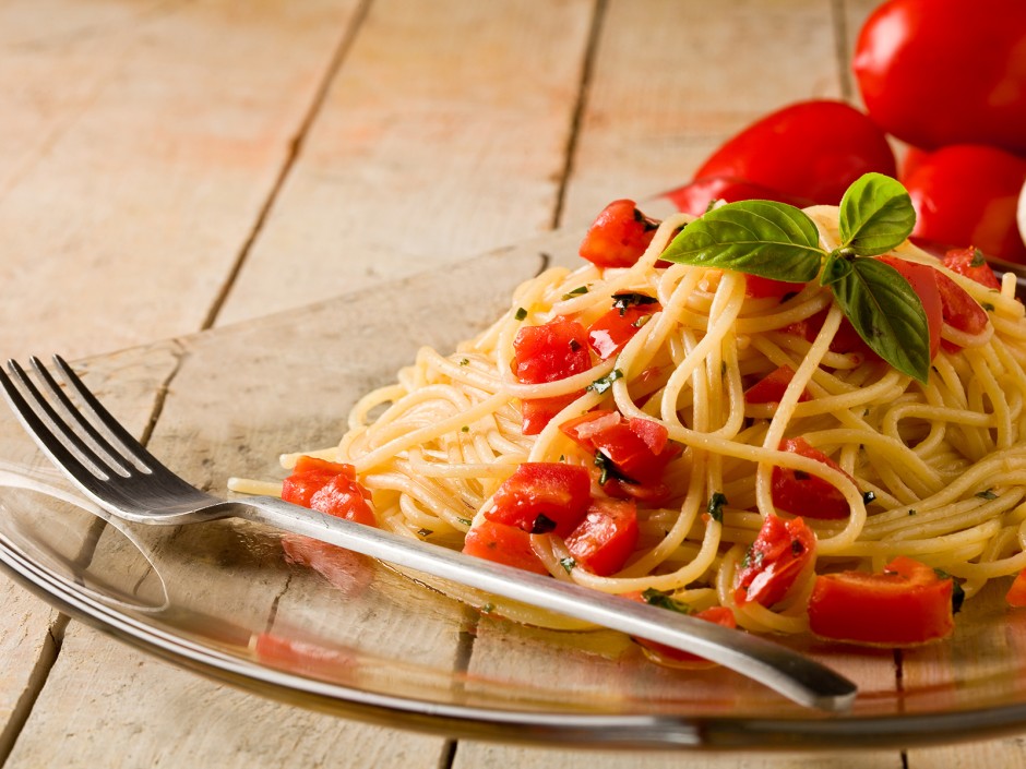 Spaghetti mit Knoblauch-Chili-Öl