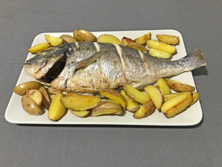 Dorade aus dem Backofen